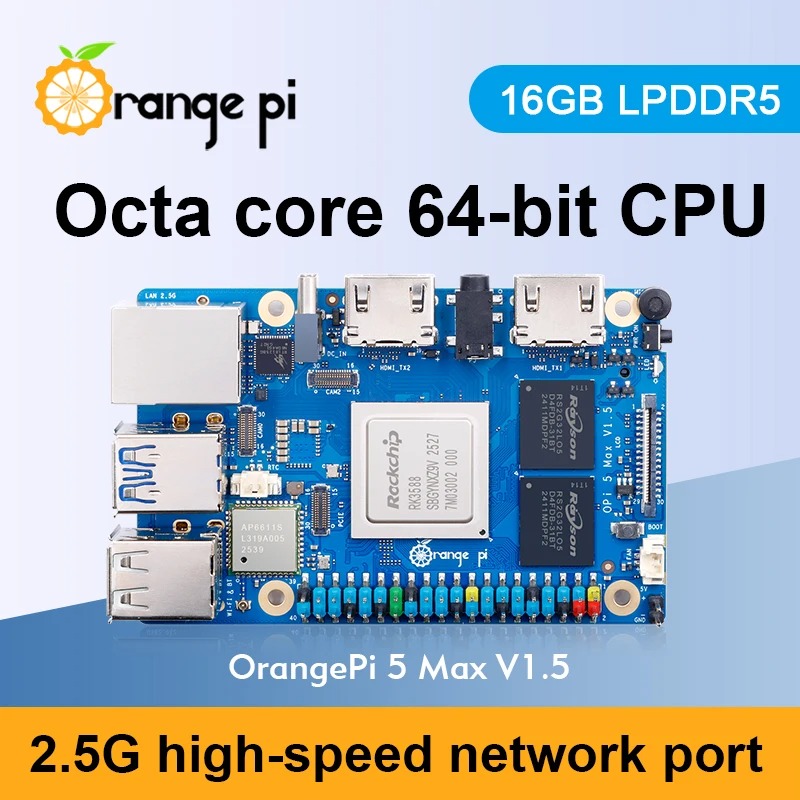 RoRuSOrange Pi 5 Max 16GB V1.5 - Rk3588 Mini Pc Board のレビューと価格